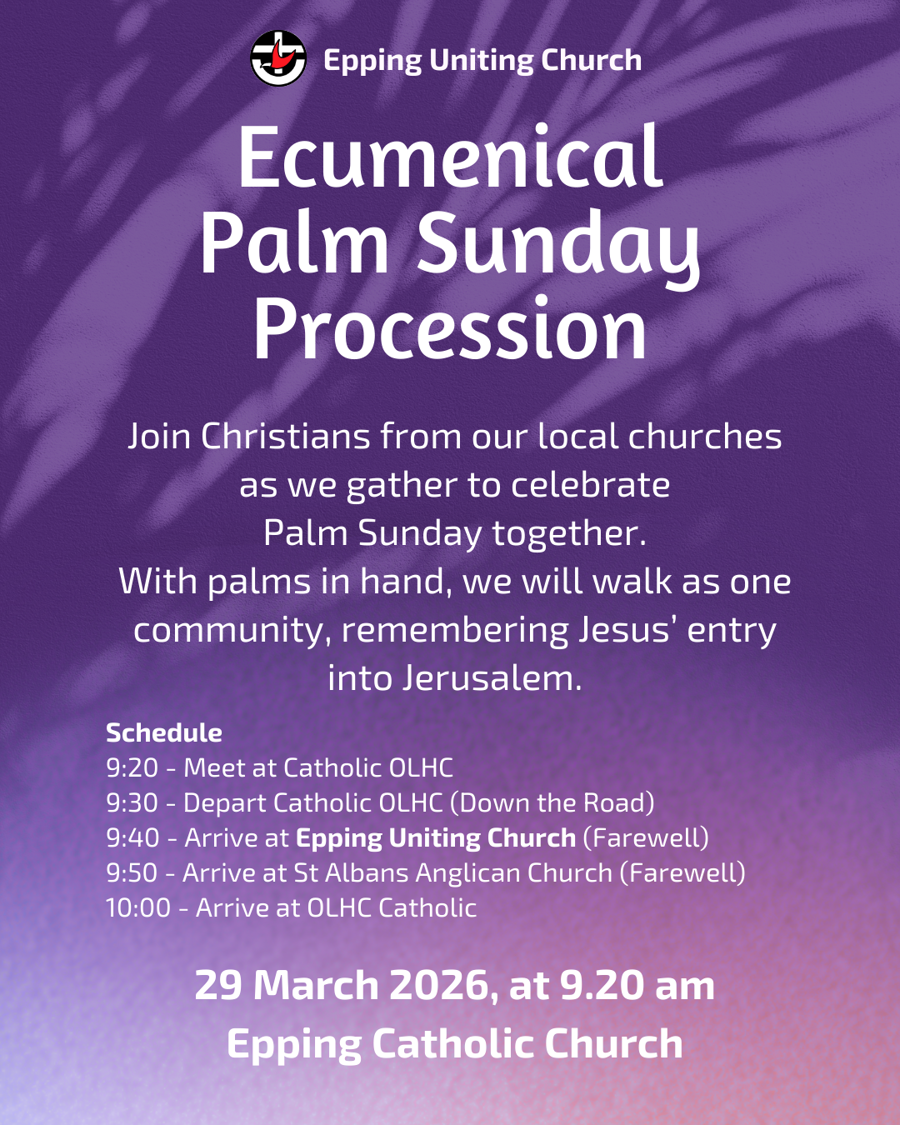 Ecumenical Palm Sunday Procession